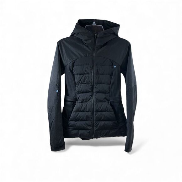 lululemon athletica Tops - Lululemon Puffer Down Hooded Jacket in Black Size 6